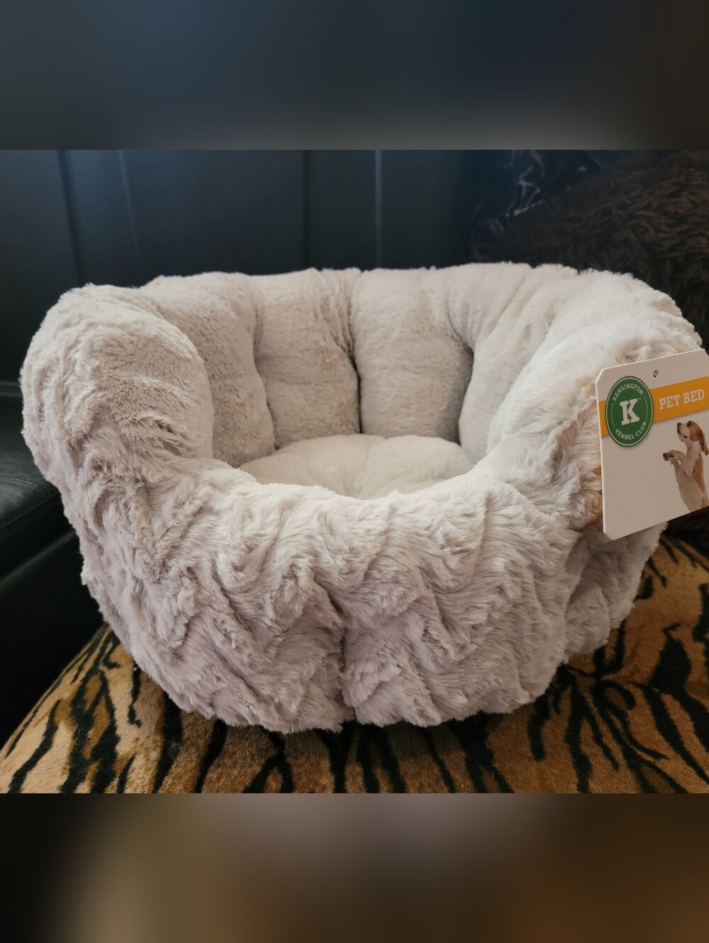 Pet Nesting Bed Dog Or Cat Creamy Grey Xs Sm Pet New!
